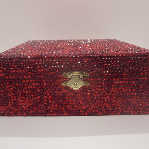 Red Bling Trinket/Cigar Box - Picture 1 of 5